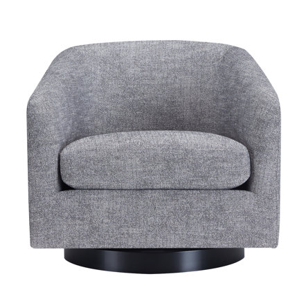 Bennett 31" W Polyester Swivel Barrel Chair | AllModern